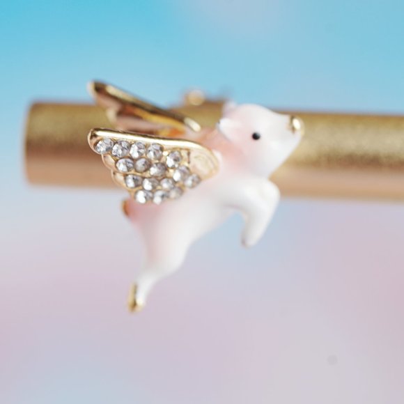 Bill skinner flying pig earrings - Picture 3 of 9